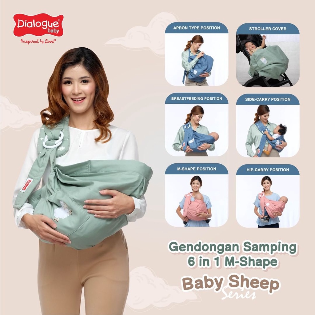 Dialogue Baby Carrier Side Baby 6in1 M Shape Baby Sheep Series DGG4315 Shopee Malaysia