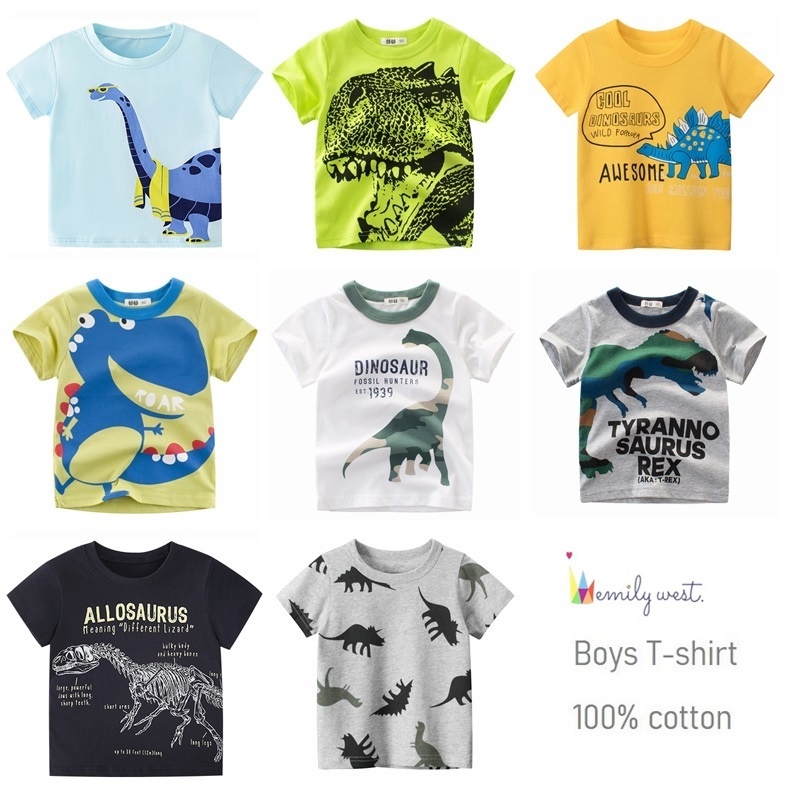Tee Kids T Tops For 17 Cartoon Dinosaur Years Clothes Baby Toddler