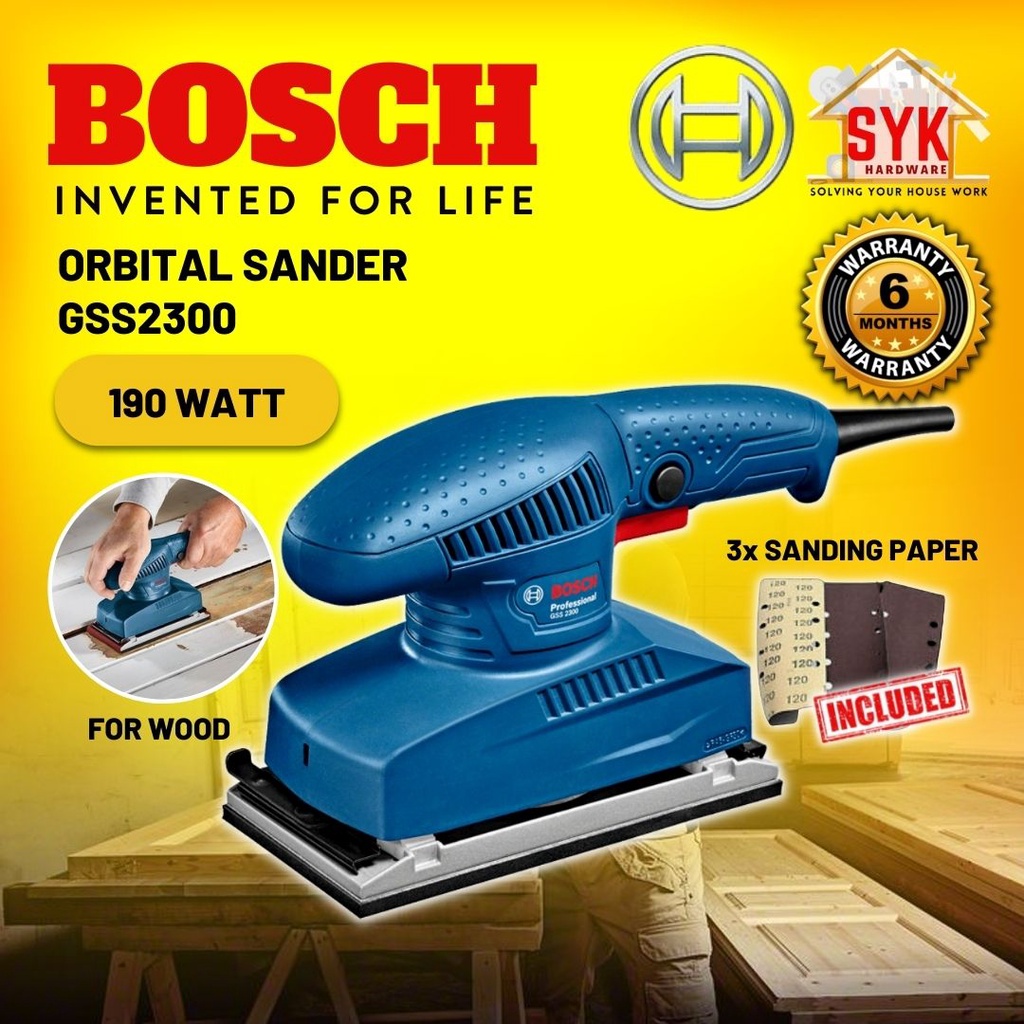 SYK Bosch GSS 2300 Orbital Sander Machine Wood Sander Polisher