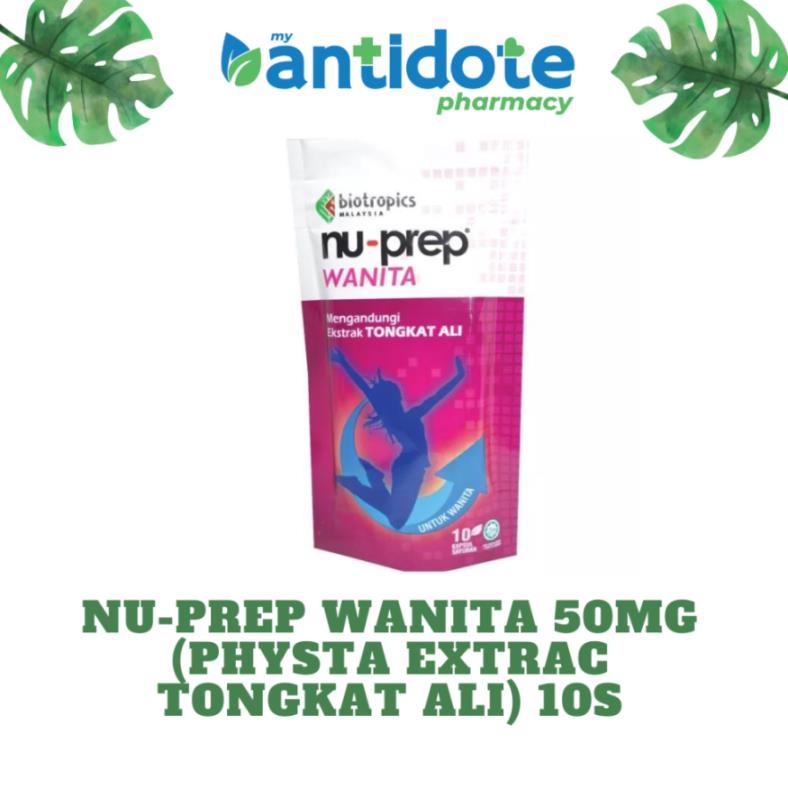 NU-PREP WANITA 50MG (PHYSTA EXTRAC TONGKAT ALI) 10'S | Shopee Malaysia