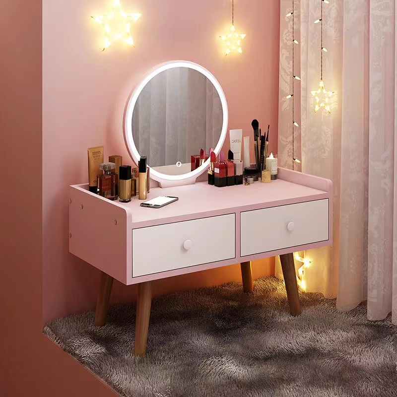 Small modern minimalist mini small table window dressing table storage