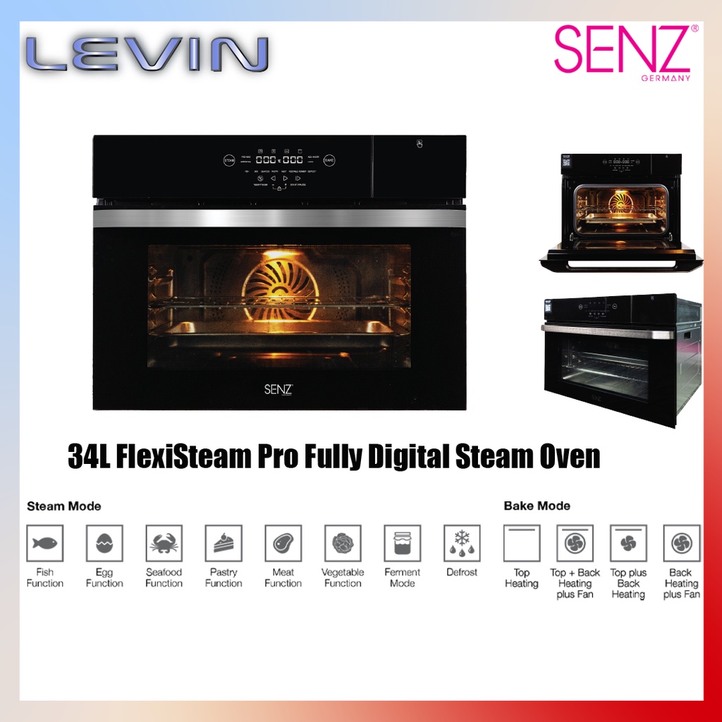 SENZ 34L BuildIn Digital Steam Oven FlexiSteam Pro Shopee Malaysia