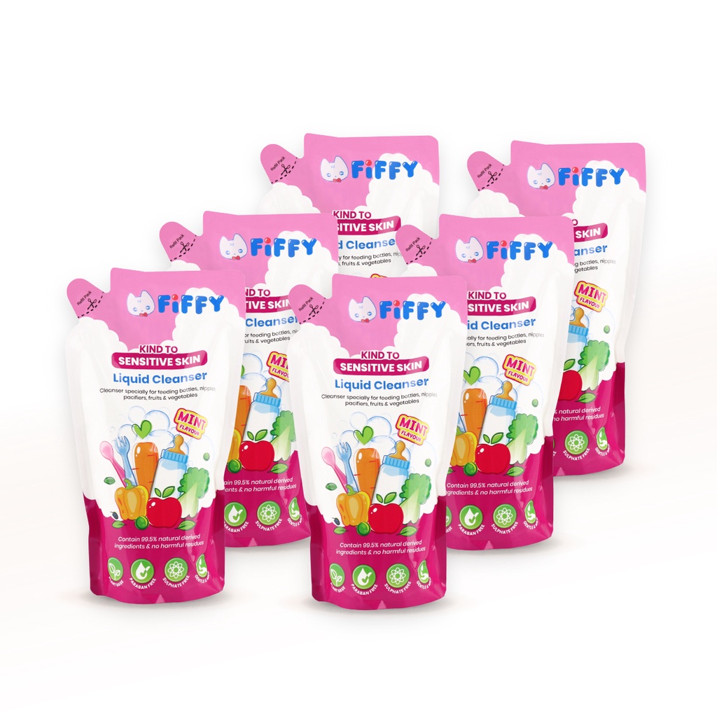 FIFFY LIQUID CLEANSER MINT REFILL*6 PACK PENCUCI CECAIR (2534X6 ...