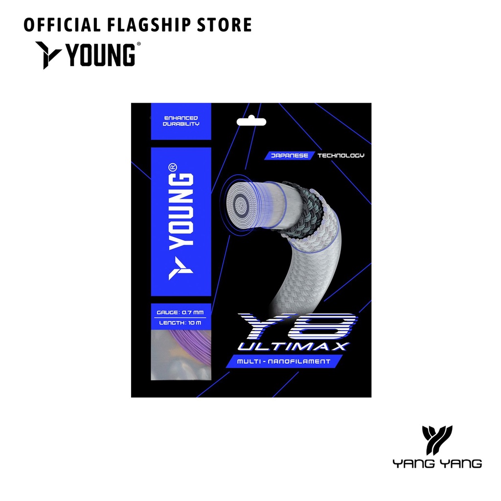 [YOUNG] Y8 ULTIMAX CODE BADMINTON STRING(0.70mm/10M) | Shopee Malaysia