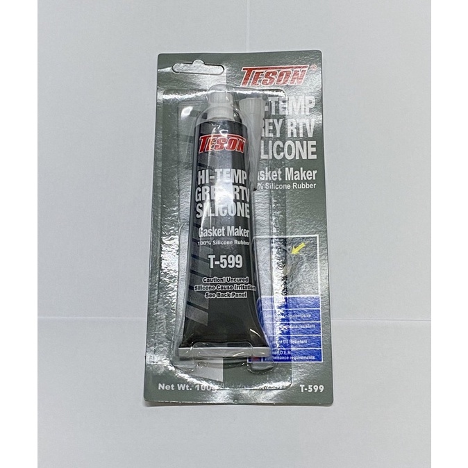 TESON T599 HiTemperature Grey RTV 100 Silicone Rubber Gasket Maker