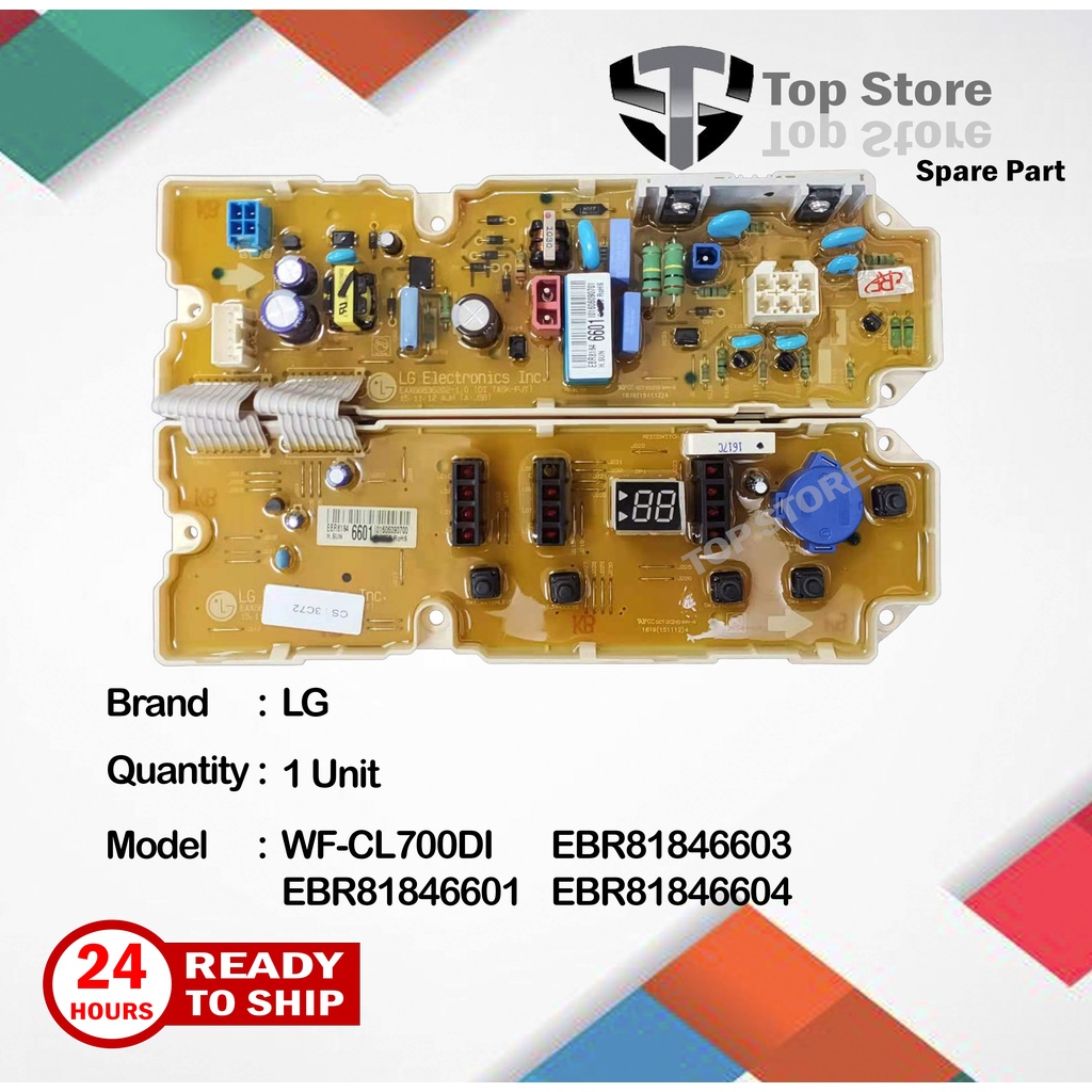 LG Washing Machine PCB Control Board WFCL700DI EBR81846601 EBR81846603
