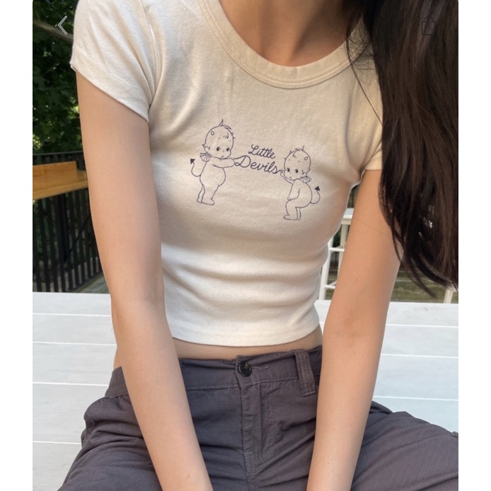 BRANDY MELVILLE ASHLYN LITTLE DEVIL TOP Shopee Malaysia