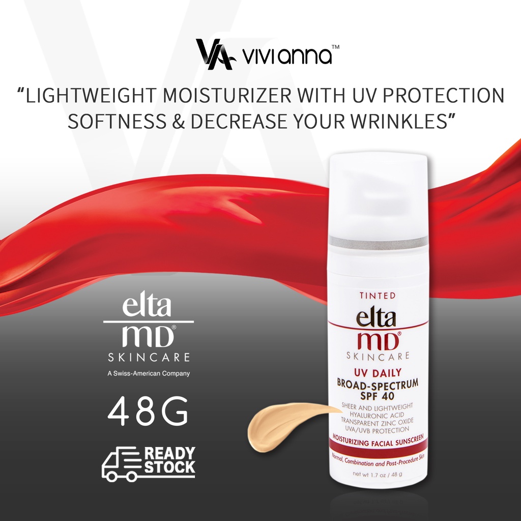 RAYA 2024🩷SPF 40 Elta MD TINTED Sunscreen 48g Daily BroadSpectrum