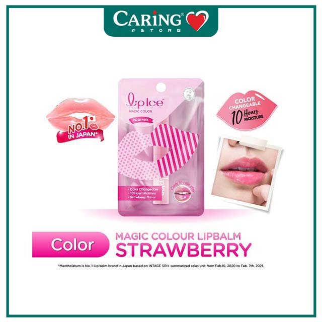 MENTHOLATUM LIPICE MAGIC COLOR LIP BALM STRAWBERRY 2G Shopee Malaysia