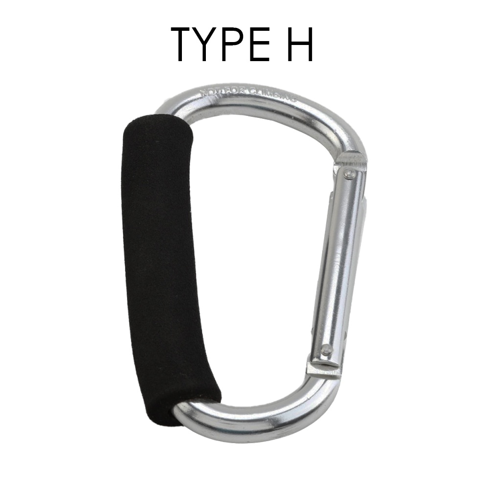 4 Pack 11/32" (9mm) Snap Hook Carabiner - Heavy Duty Zinc Plated Steel Spring Loaded Clasps