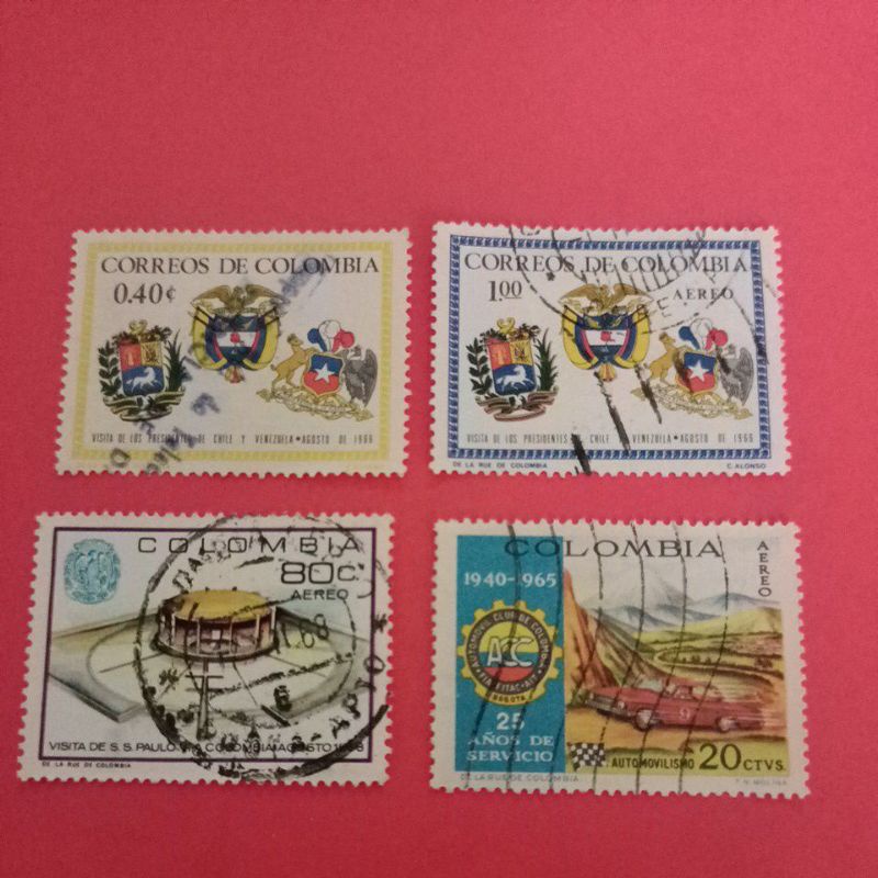 CO006 Colombia stamps (4V) Shopee Malaysia