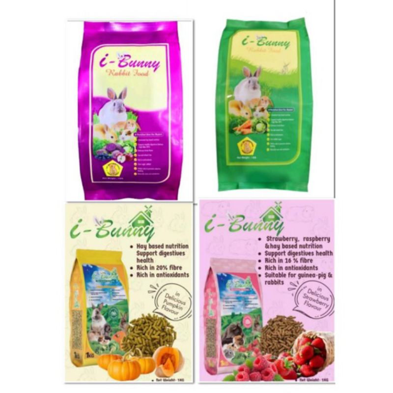 IBunny Rabbit Guinea Pig Hamster Food 1Kg Shopee Malaysia
