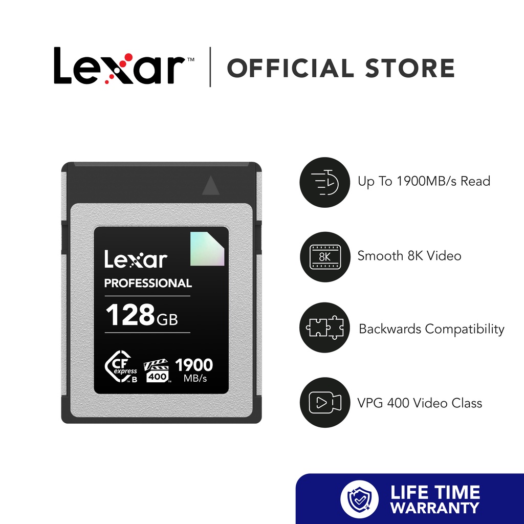 Lexar Professional CFexpress Type B Card DIAMOND Series (R1900 / W1700 ...