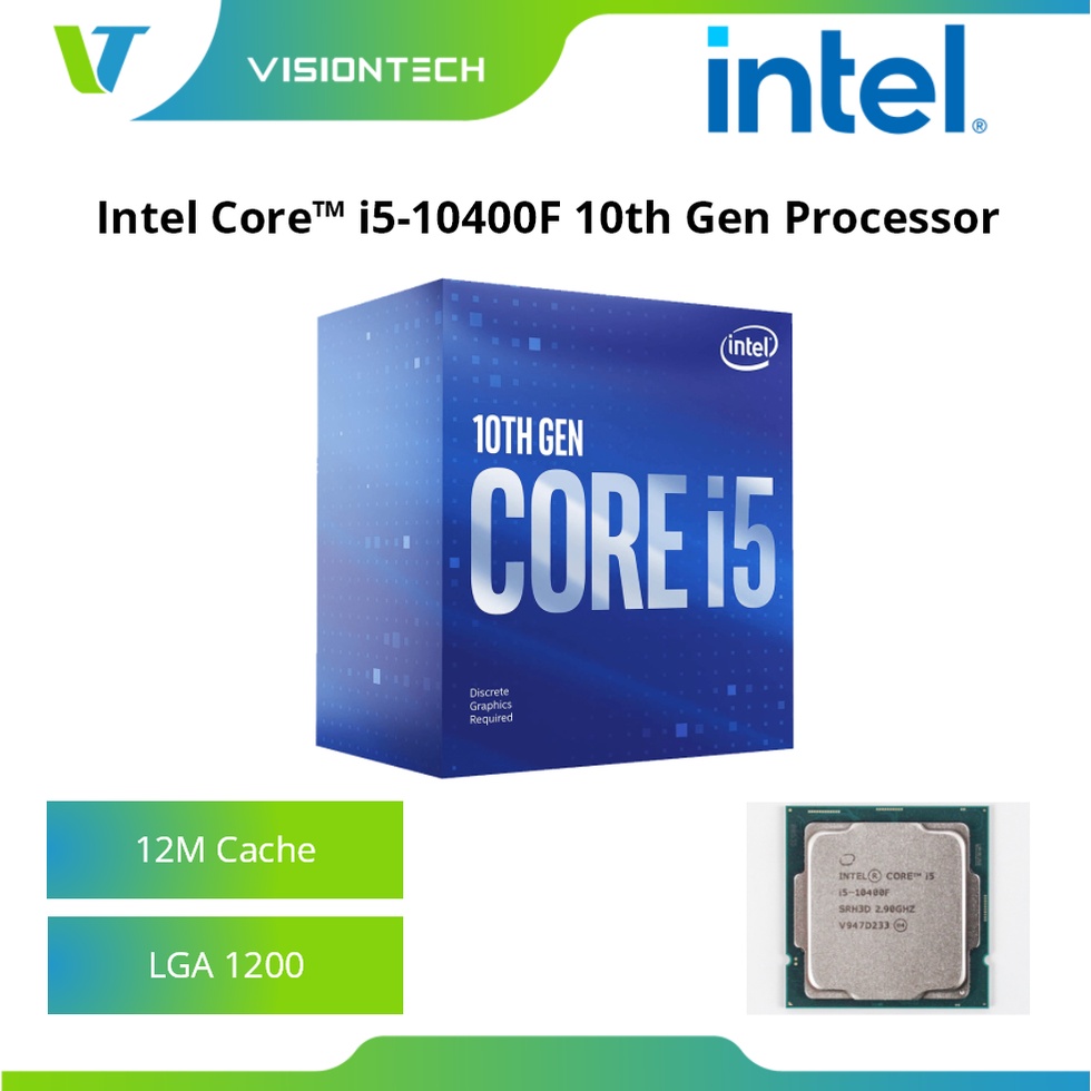 中古】Core i5 10400F 2.9GHz 12M LGA1200 65W SRH3D 元箱あり - パーツ