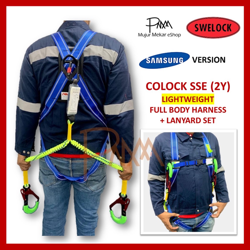 SWELOCK KOREA Super Lightweight Full Body Harness Set Model COLOCK