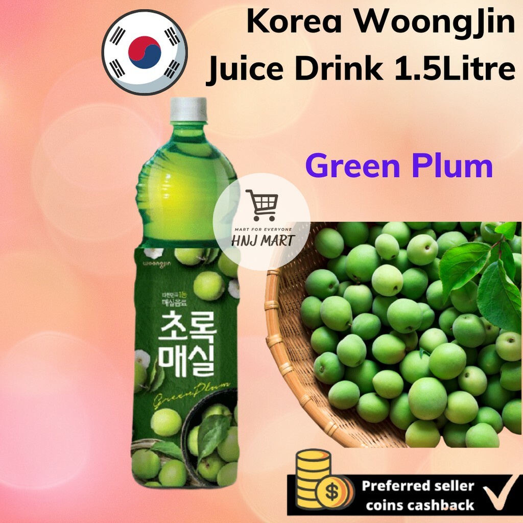 Korea Green Plum Juice 1.5L WoongJin Green Plum Drink 1.5L Chorok