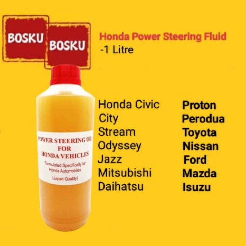 Power Steering Honda _1L Fluid Oil Proton Perodua Toyota Nissan