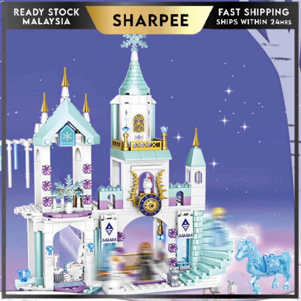 Frozened Castle Block Dollhouse Playset Elsaa Annna Olaff 360 Pieces ...