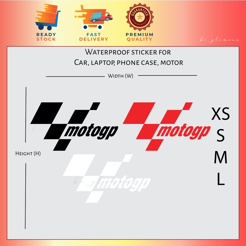 MotoGP Sticker Reflective stiker racing motorsport superbike pantulan