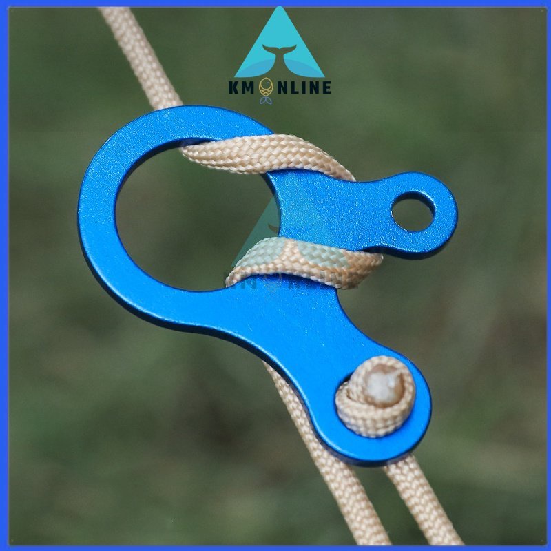 3 Hole Type Aluminium Alloy Tent Rope Stopper Buckles Survival Antislip ...
