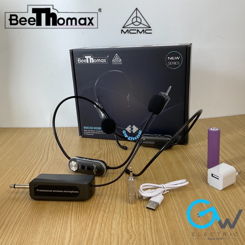 [MCMC Approved]BEETHOMAX U66 Wireless Headset Microphone | Shopee Malaysia