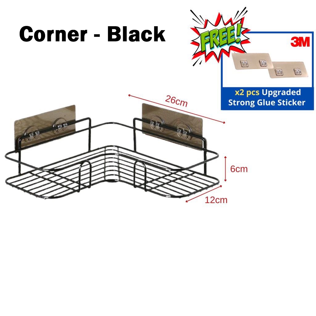 Bathroom Shelf Toilet Rack Bathroom Storage Organizer Shower Rak Bilik