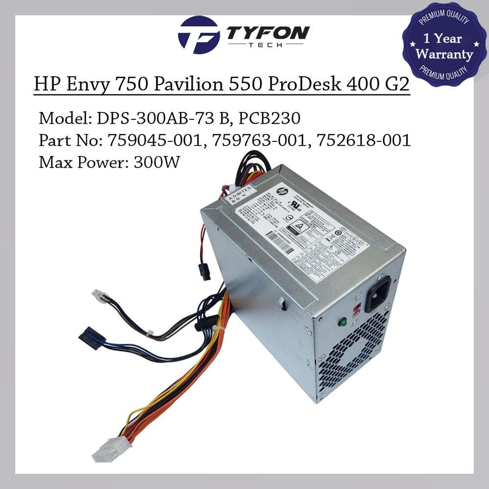 HP Envy 750 Pavilion 550 ProDesk 400 G2 400 G3 405 G2 490 G2 Series