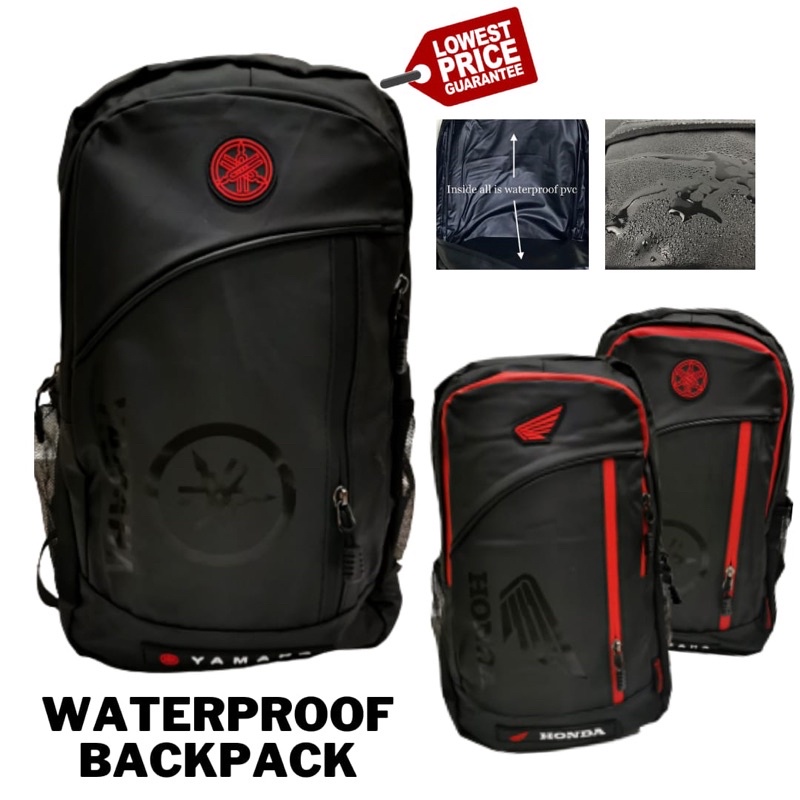 Yamaha Waterproof Backpack Motor All Backpack Beg Kalis Air Travel Bag