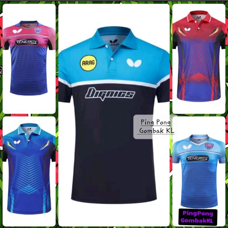 Butterfly Shirt Jersey Table Tennis Shopee Malaysia