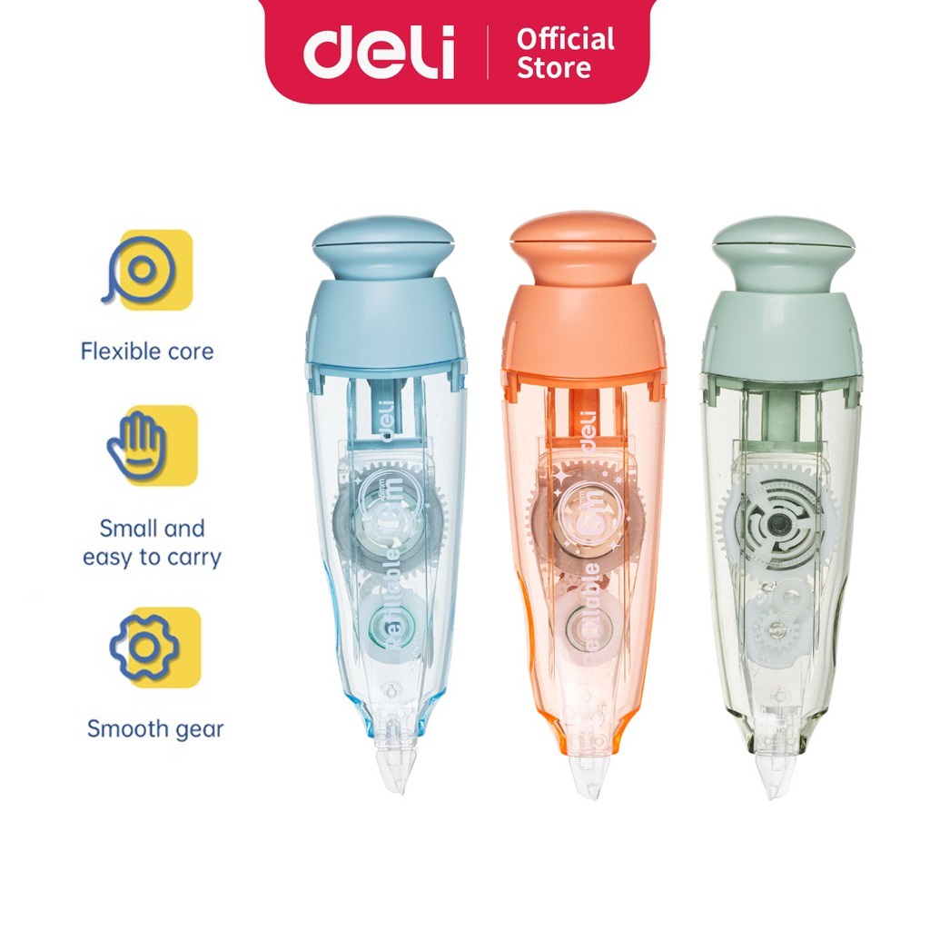 Deli Correction Tape EH363 Small Portable 5mm×6m Refillable Tape Strong