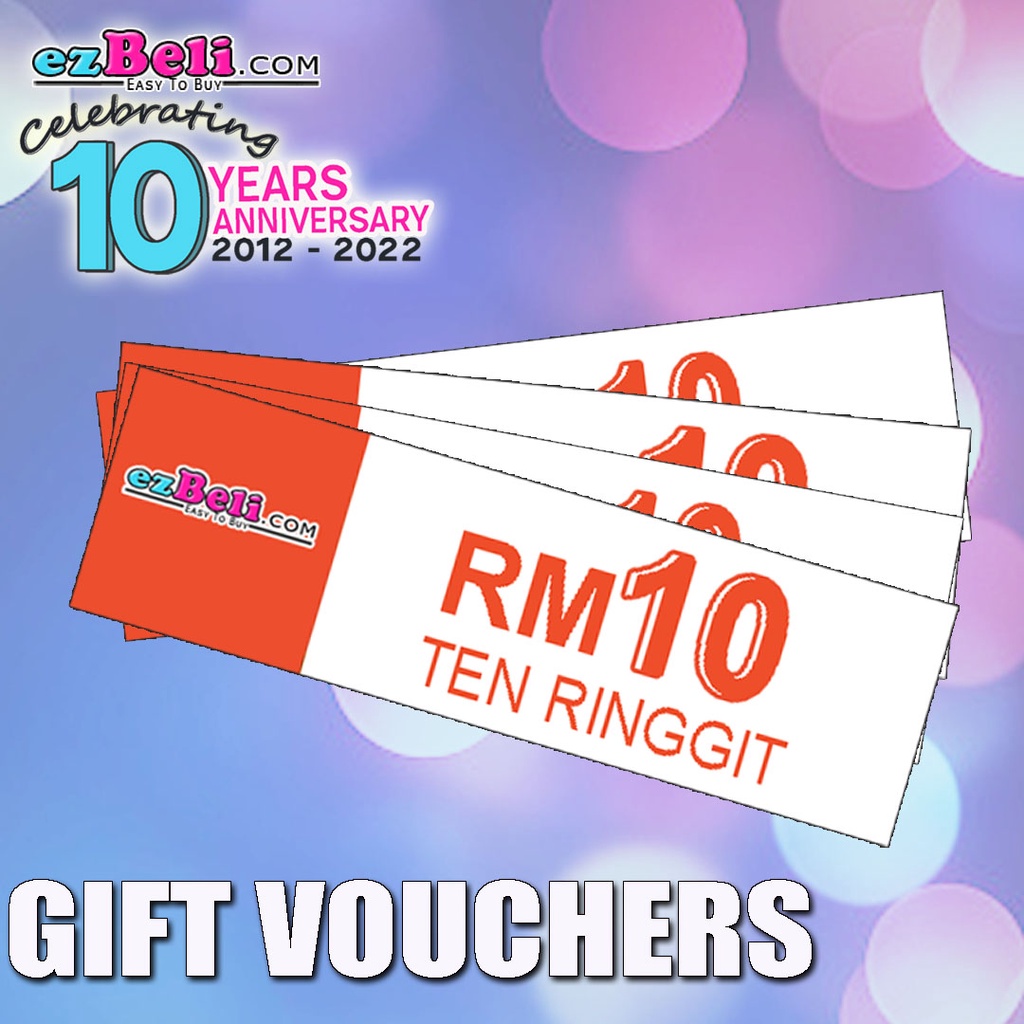 EZBELI 10 Years Anniversary GIFT VOUCHER RM10 Shopee Malaysia