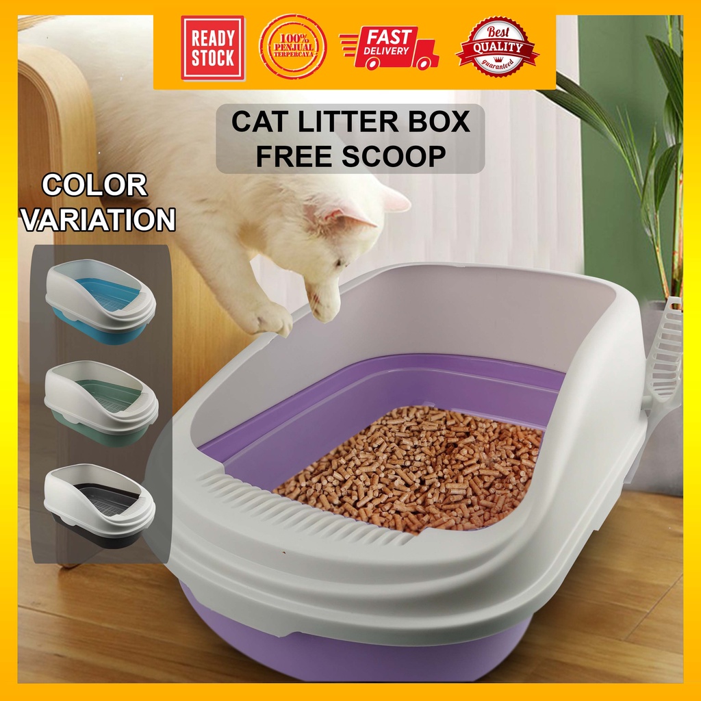 (XL Size) Cat Toilet Large Filter Litter Box Litter Tray with Sifting