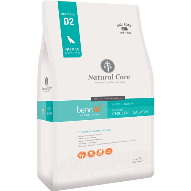 Natural Core Dog Food 10KG - D BENE M50 Chicken & Salmon | Shopee Malaysia