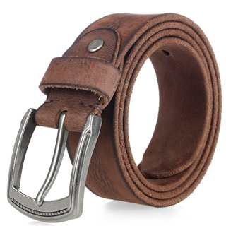 Men Pink Buckle Leather Luxury Belts Male Alloy Buckle Belts for Men Larger  Size 80-150cm