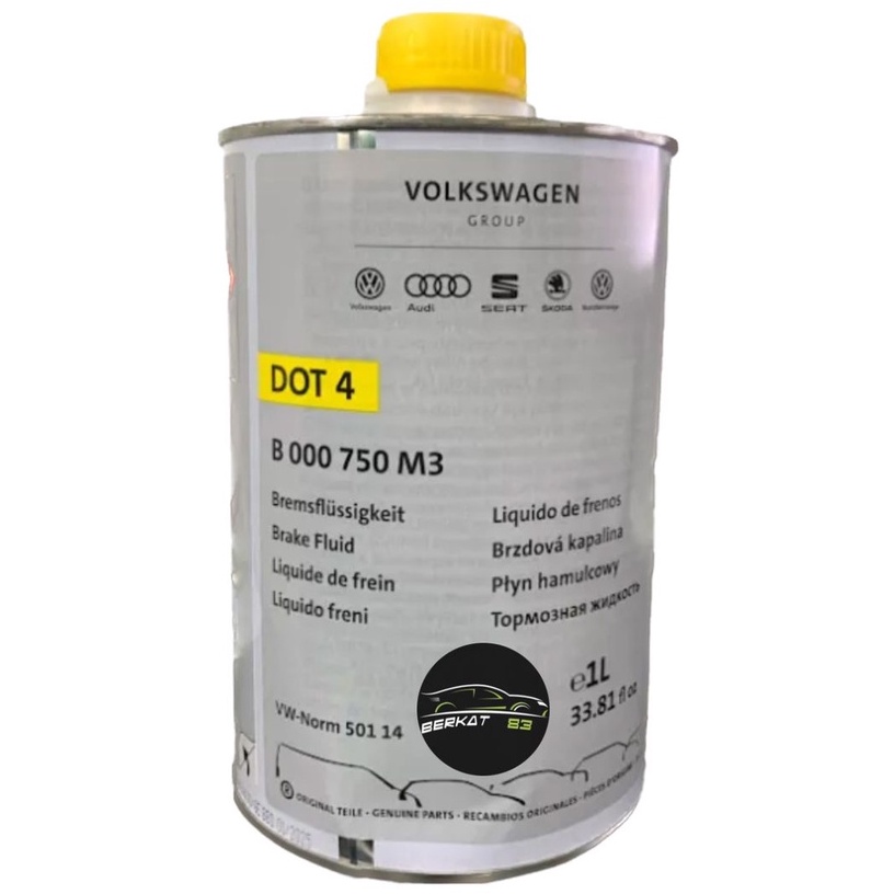 (VOLKSWAGEN) B000750M3 DOT4 BRAKE FLUID (1L) | Shopee Malaysia