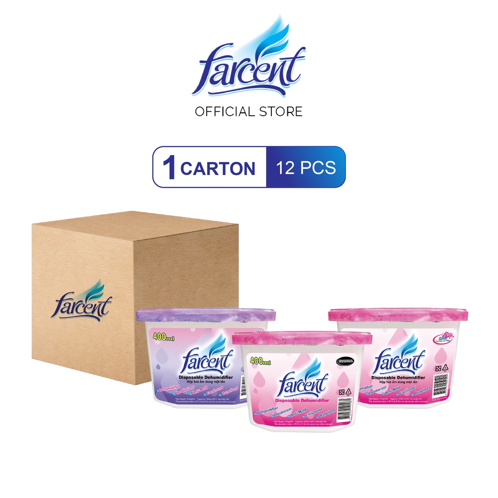 Farcent Dehumidifier Disposable Rose Lavender Charcoal Deodorizer Anti