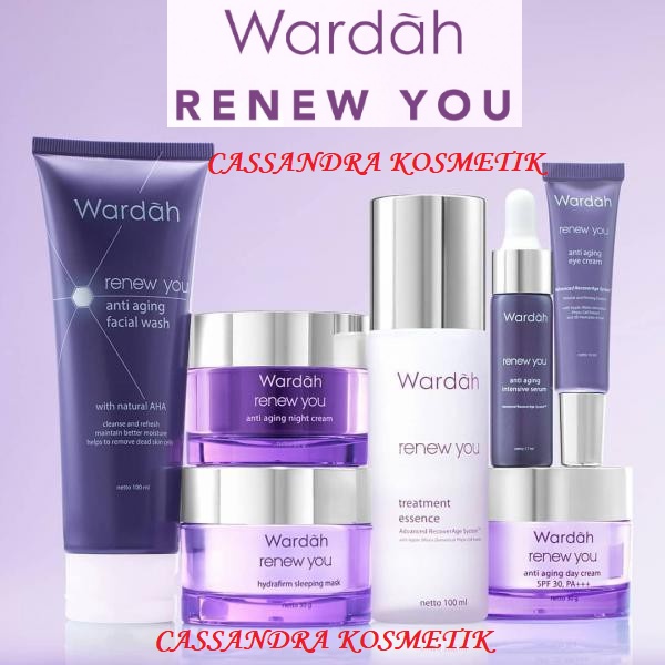 Wardah RENEW YOU SERIES Face WASHDay/night CREAMSerum Shopee Malaysia