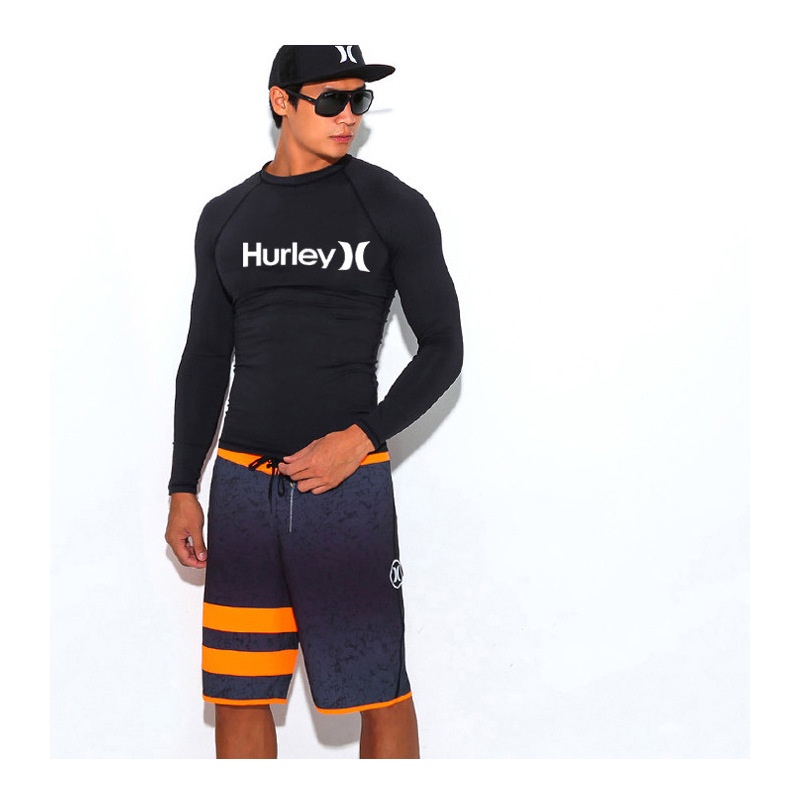 Men's wetsuit / sun protection longsleeved top / quickdrying swimsuit