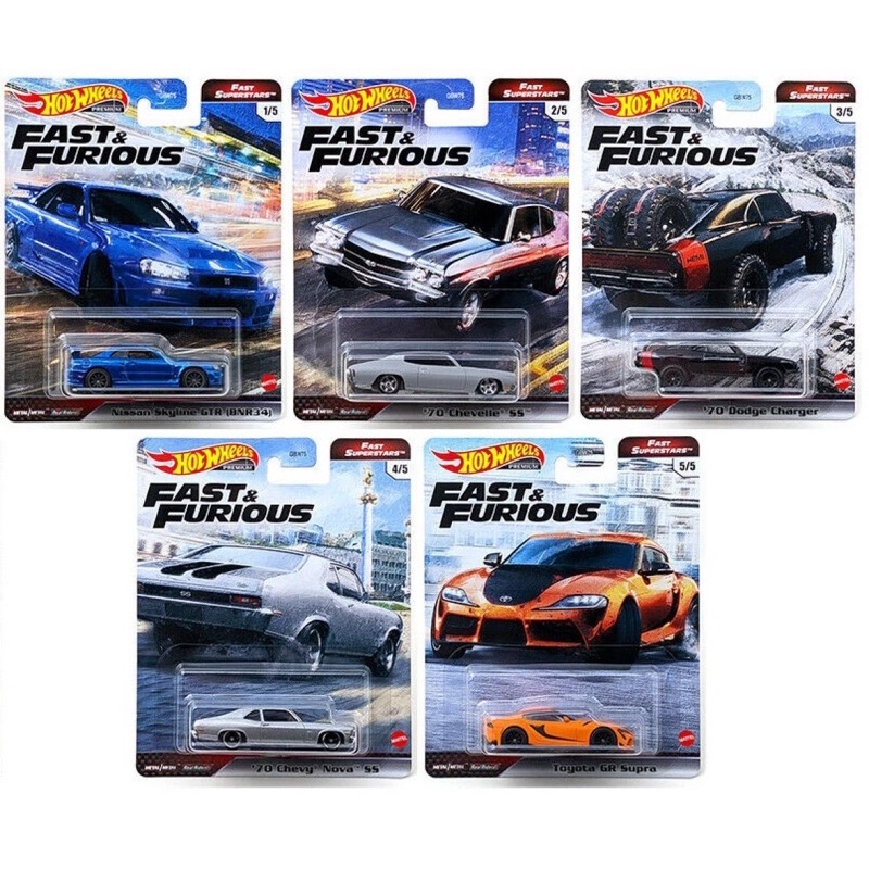 Hot Wheels Fast & Furious (2021 Series) - Nissan Skyline R34, Toyota ...