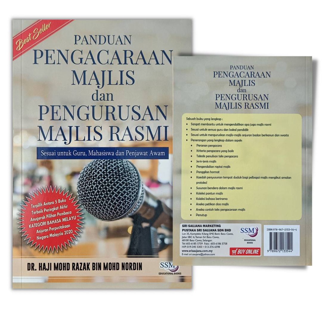 Buku Panduan Pengacaraan Majlis Dan Pengurusan Majlis Rasmi | Shopee ...