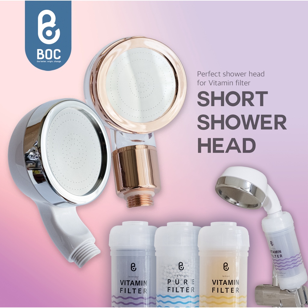Short Shower Head For Vitamin Filter, Vitaminc, Chlorine Filter, Korean ...