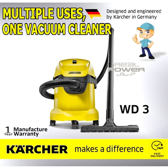  Kärcher - WD 3 Multi-Purpose Wet-Dry Shop Vacuum