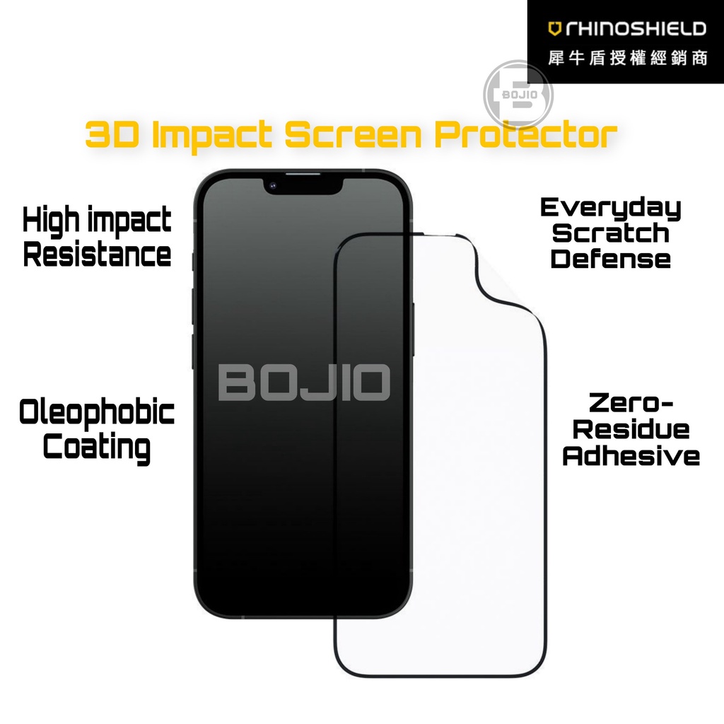 Rhinoshield 3D Impact Screen Protector For Iphone12/13/14 Pro Max Clear