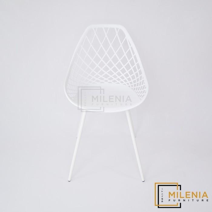 PUTIH Millennium Chair Dining Chair/Work Chair Queenie White