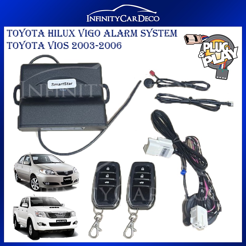 Toyota Hilux Vigo 2005-2015 OEM Plug & Play Car Security Alarm System ...