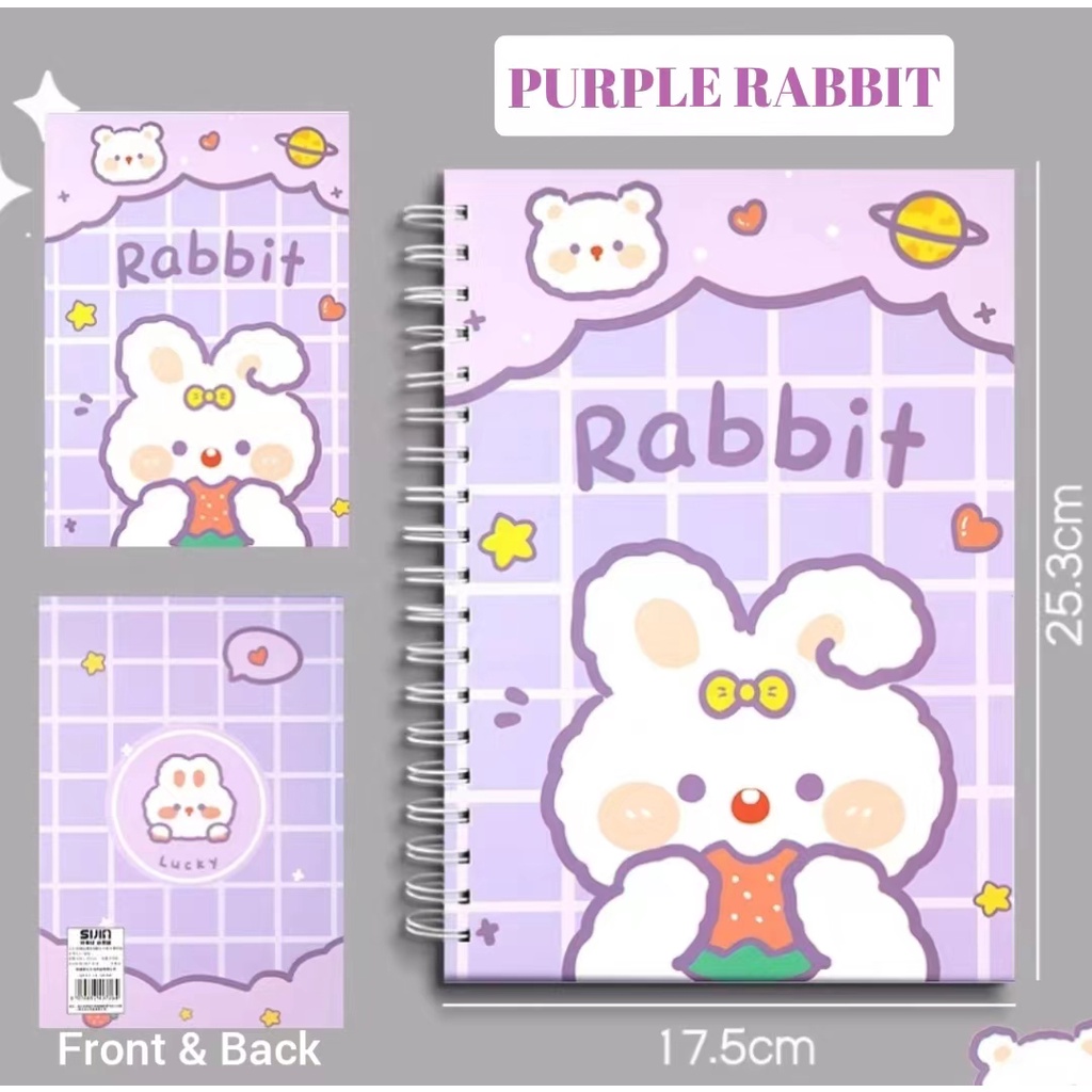 B5 Cute Notebook/ Hardcover Notebook/Rabbit Notebook/Bear Notebook