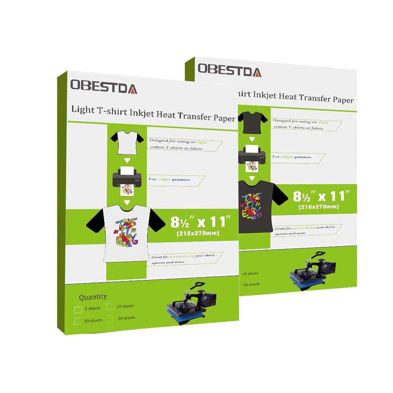 Heat Transfer Paper For light Dark Fabric T Shirt Printing Paper Inkjet  Transfer Paper A4 20Sheets Iron Paper for Cloth