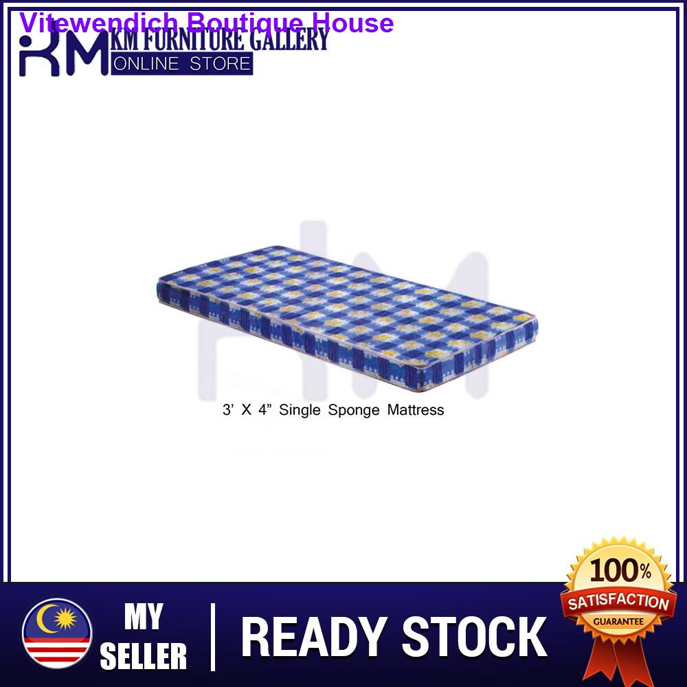 KM Furniture Gallery 3'X4" + Single Sponge Mattress/ Tilam Bujang