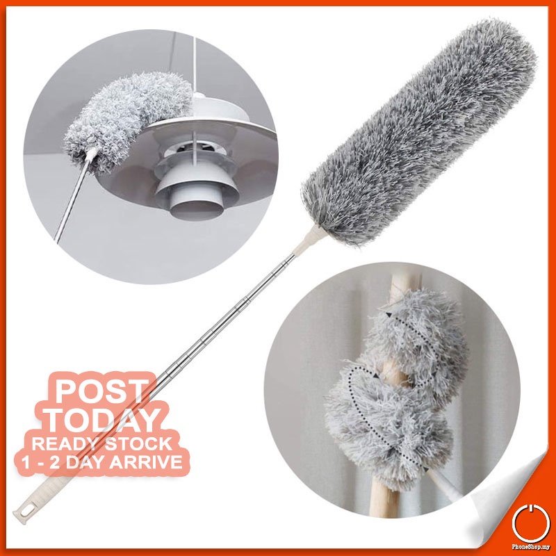 𝐁𝐄𝐍𝐃𝐀𝐁𝐋𝐄 𝐇𝐄𝐀𝐃 Retractable Microfiber Housekeeping Extendable Duster Washable Scratch Resistant