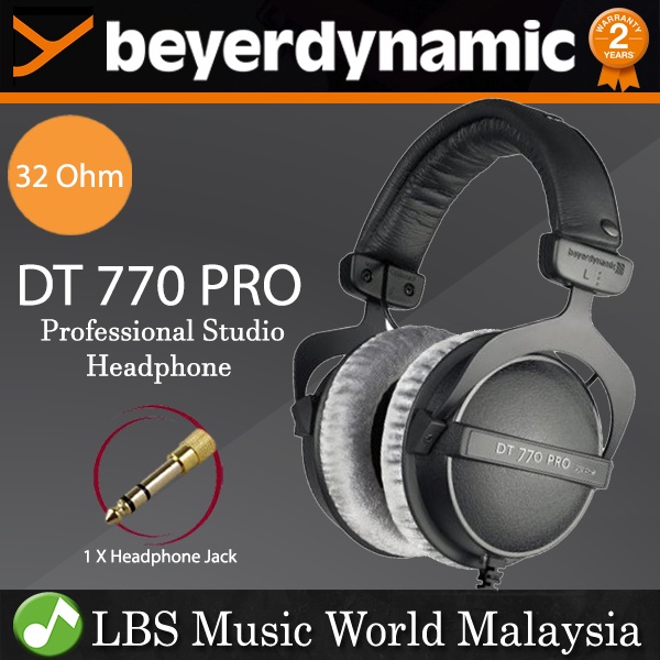 Beyerdynamic DT 770 PRO 32 Ohm Closed Back Studio Headphones